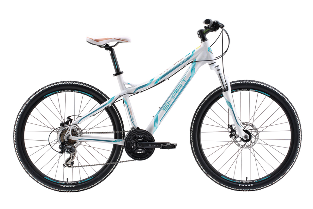 Велосипед SMART LADY 80 white-голубой S(44)
