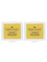 Ластик-клячка Faber-Castell, желтый, в пласт контейнере,2 шт