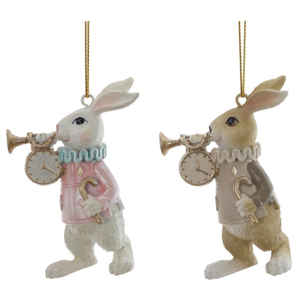 GAEM Фигурка декоративная подвесная "Заяц", L5 W3,5 H7,5 см, 2в.