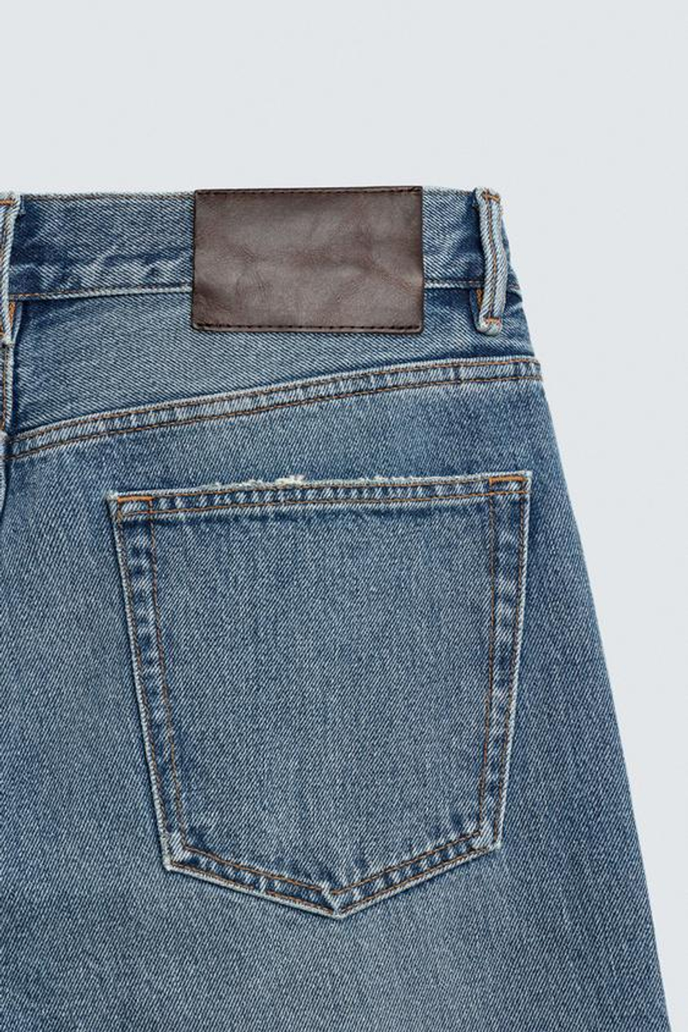 ZARA ДЖИНСЫ STRAIGHT-FIT, ВЫЦВЕТШИЙ СИНИЙ