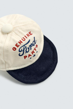 ZARA БРЕЛОК-КЕПКА FORD ©, ЭКРЮ