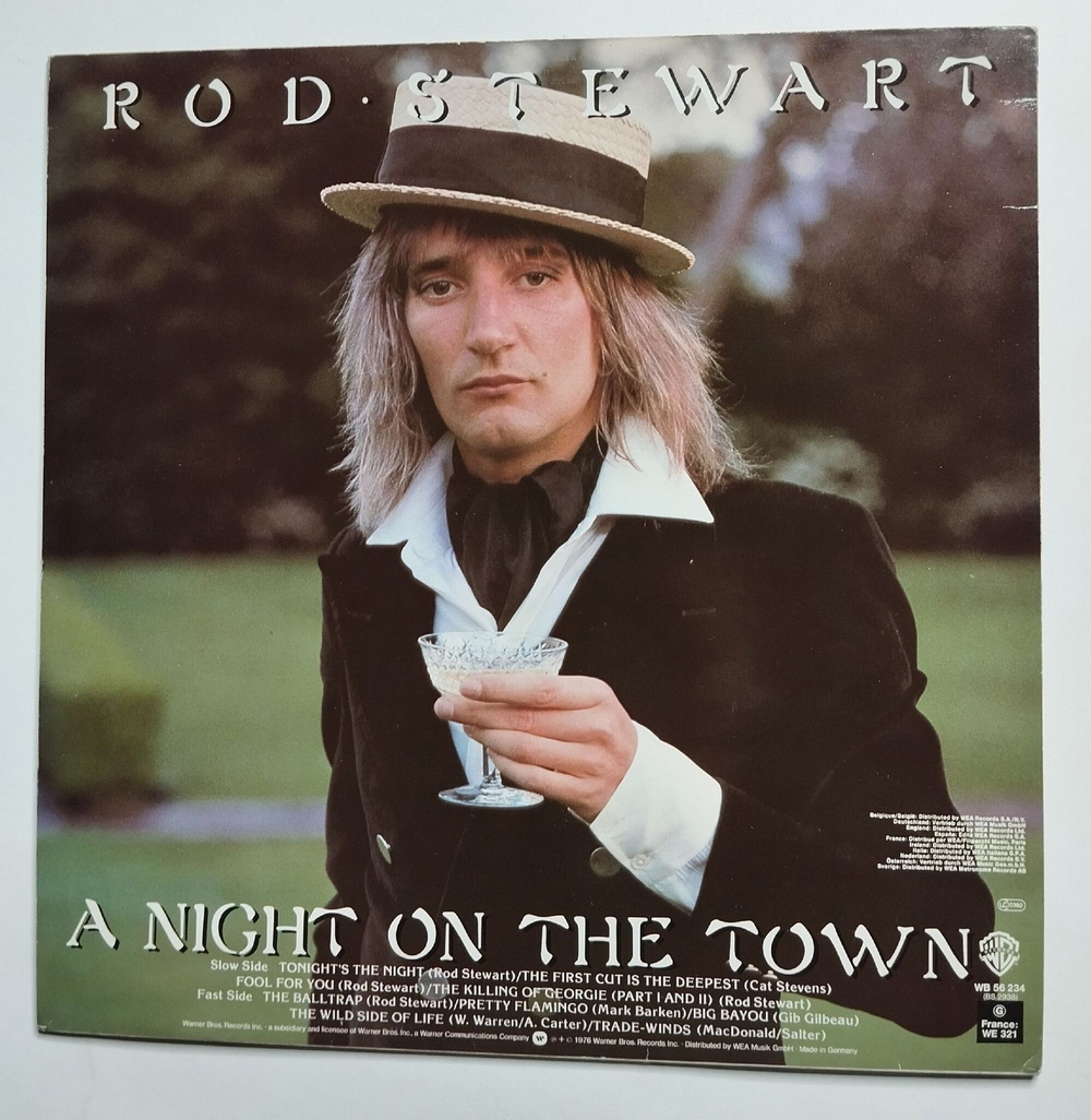 Винтажная виниловая пластинка LP Rod Stewart A Night On The Town (Germany 1980)