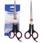 Ножницы универсальные бытовые «ИДЕЯДОМА», с упором для пальца, цвет черный, 18.1см (блистер Селфи)