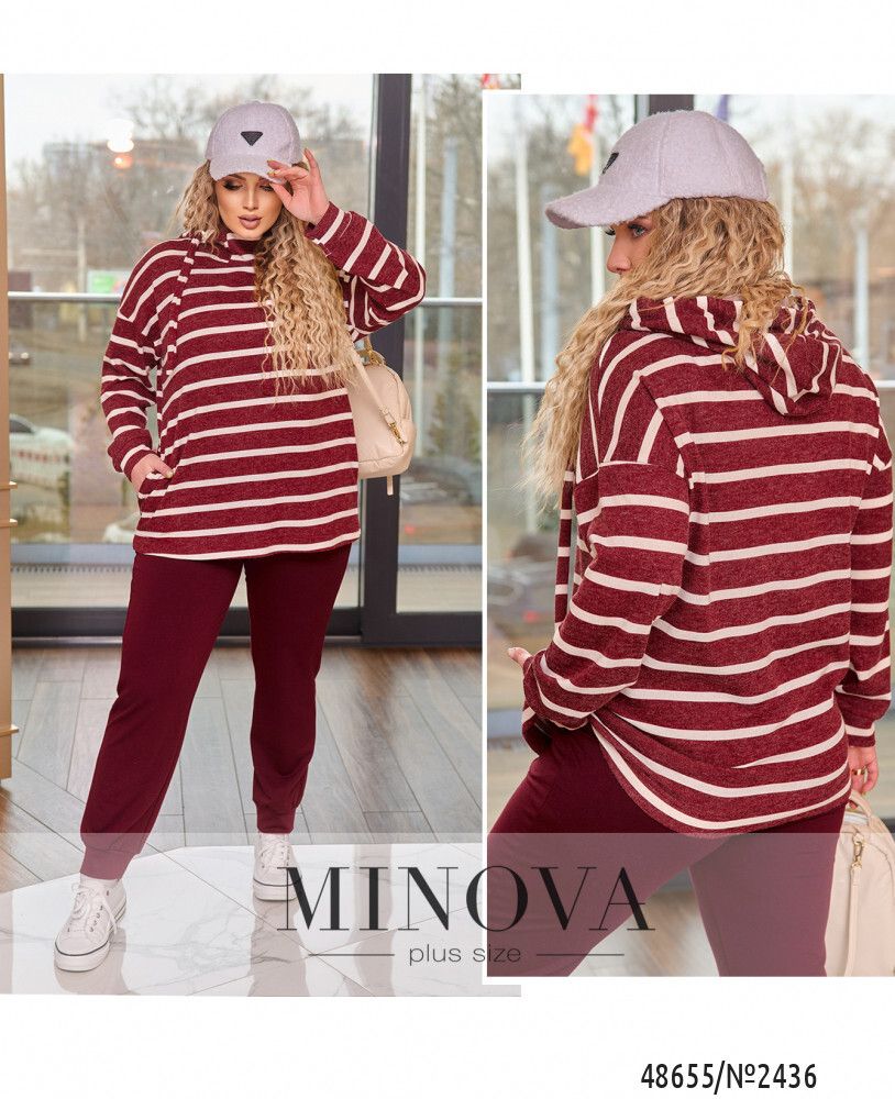 Костюм 2436-бордовый Minova