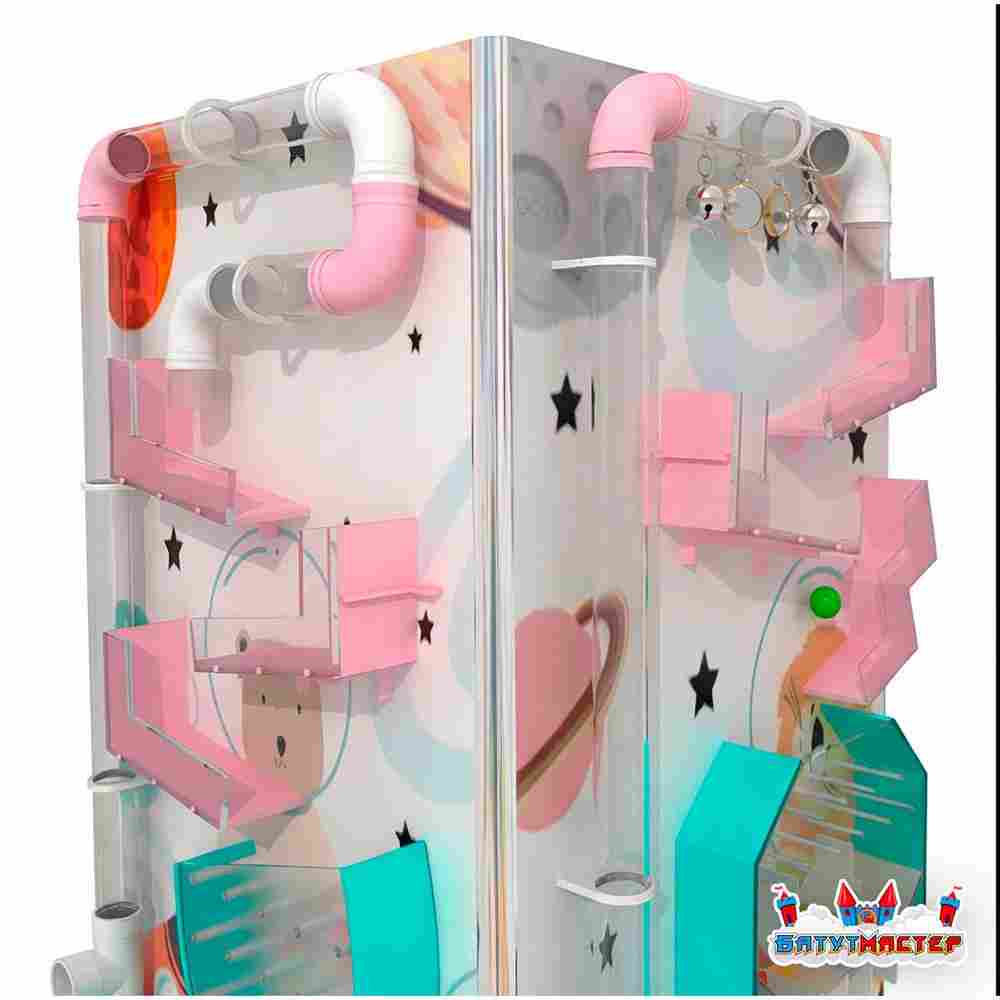 Интерактивная стена для школы «Тайна далёких планет», 8×1,8×0,3 м