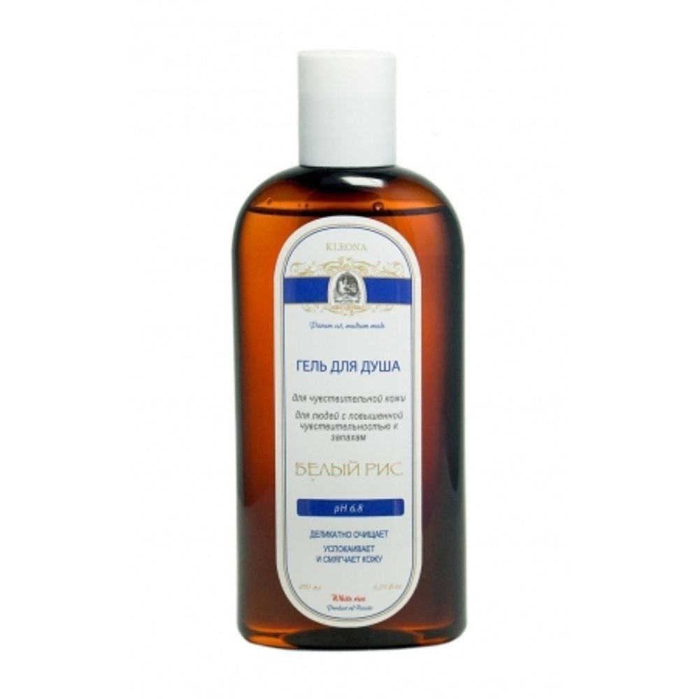 Гель для душа «Белый Рис», 200 мл Kleona