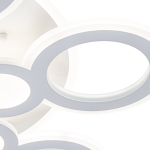 Потолочный светодиодный светильник 94Вт, 8657Лм, 3000-6000К, Ra>80, изменение цветовой температуры, металл/акрил, белый