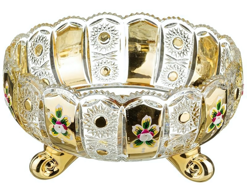 Фруктовница "Lefard Gold Glass" 25*13см