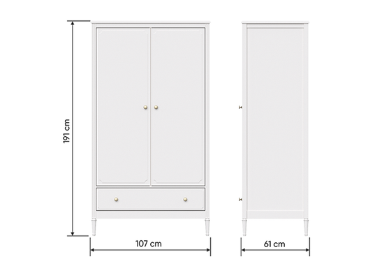 Шкаф Elit 2-х створчатый (белый)