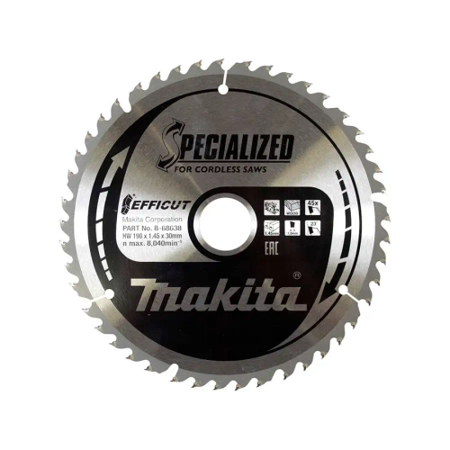 Пильный диск для дерева EFFICUT 190x30x1.45х45T Makita B-68622