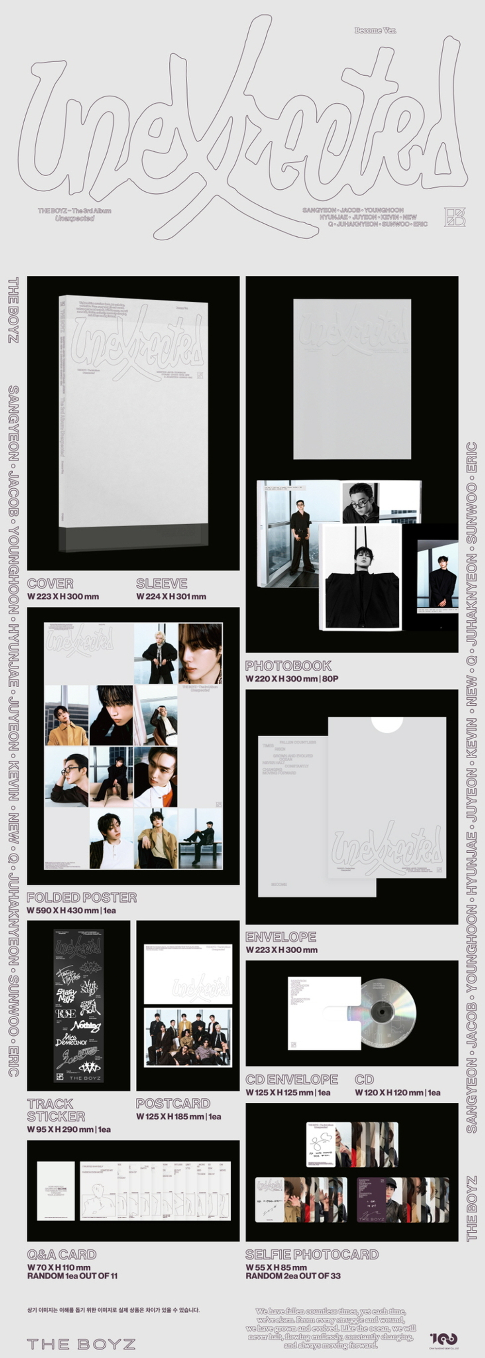 Альбом THE BOYZ - 'Unexpected' The 3rd Album