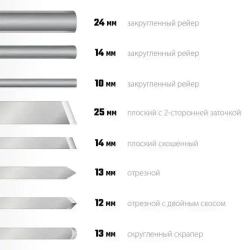 Набор токарных резцов по дереву, STAYER 8 шт.