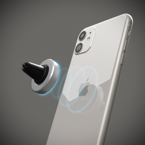 Автомобильный держатель Deppa Crab Mage mini, на вентиляционную решетку, Silver (Серебристый)