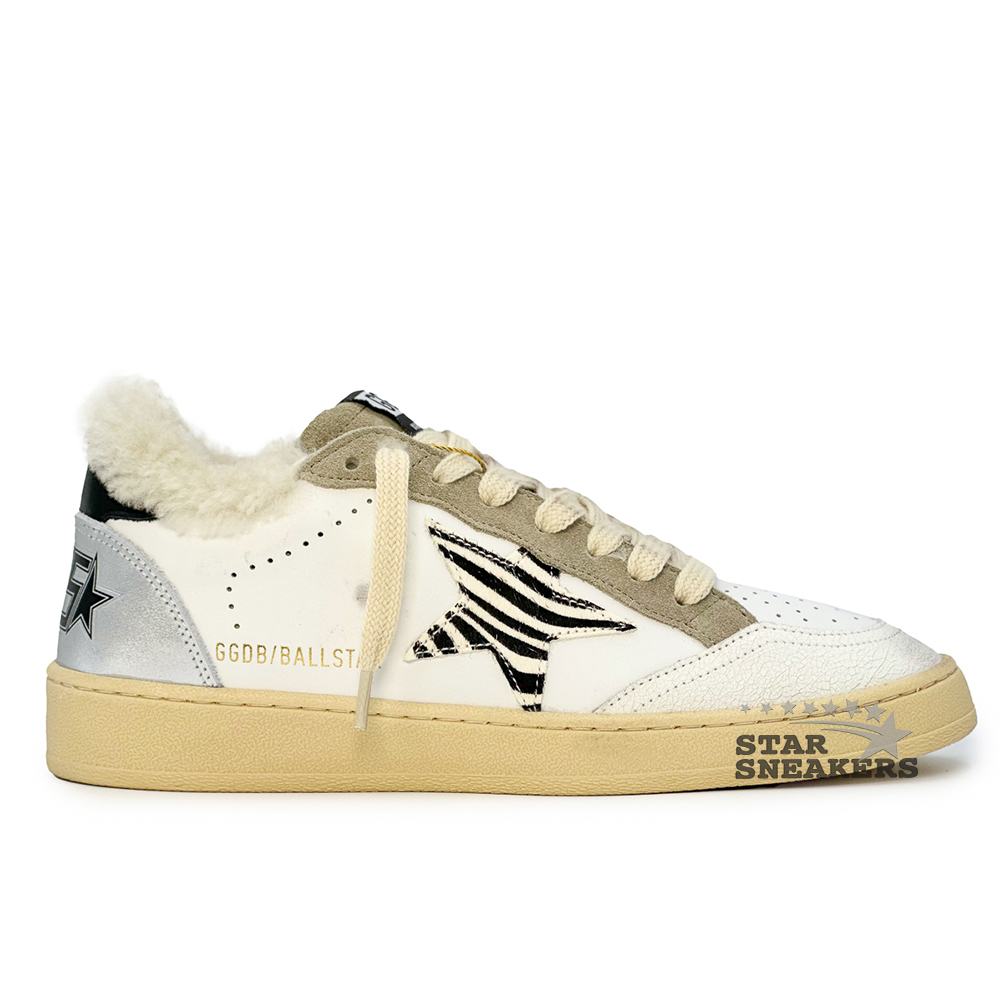 Кеды женские с мехом Golden Goose Ballstar