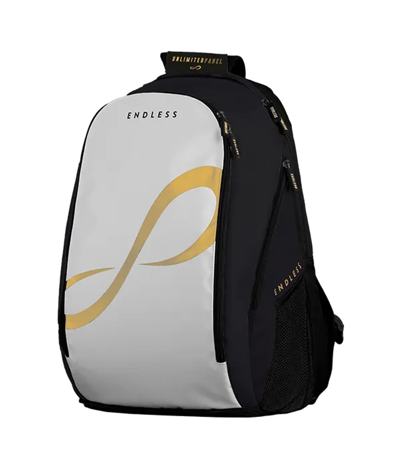Рюкзак для падел Endless Icon White-Gold, лёгкий и вместительный