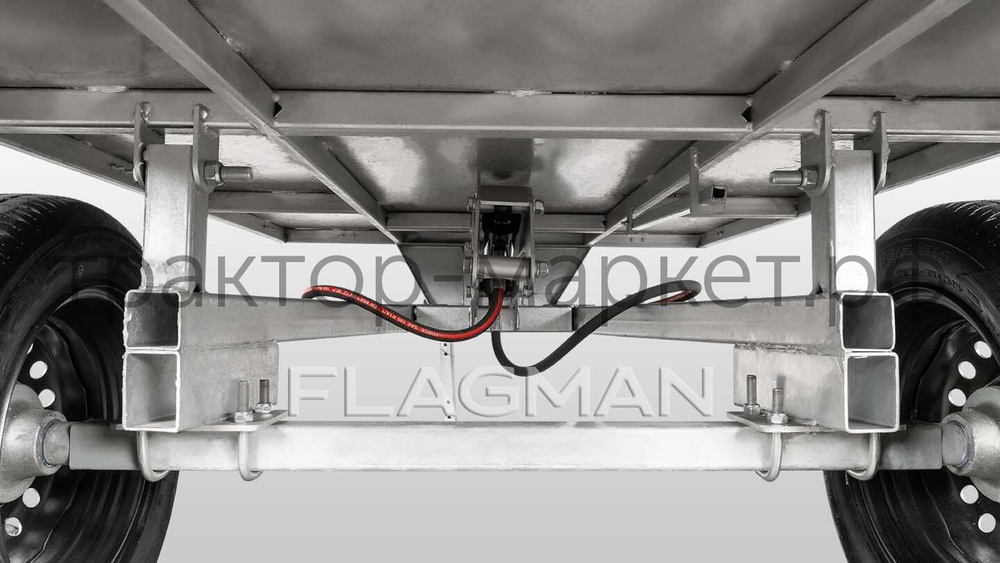 Прицеп Flagman | Флагман C/ПТТ — 1,0 с ПСМ к мини-трактору (самосвальный)