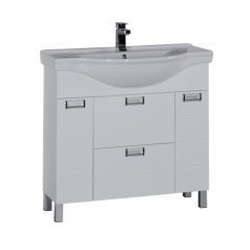 Тумба с раковиной Aquanet Сити 90 белый