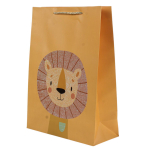 Пакет подарочный "Животные" 44*31*12см, с глитт, ручки - шнурок, 4 диз.