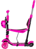Самокат-каталка 5в1 Slider розовый колеса светятся, 25кг SR1NP