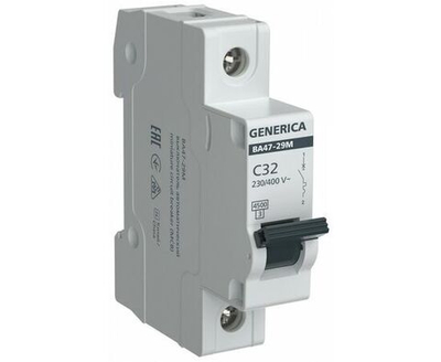 Авт. выкл. ВА47-29М 1P 10А 4,5кА C GENERICA