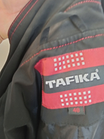 Плащ TAFIKA б/у , черный женский с капюшоном. Размер - 48 русский.