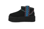 UGG Classic Ultra Mini Braid Platform Black