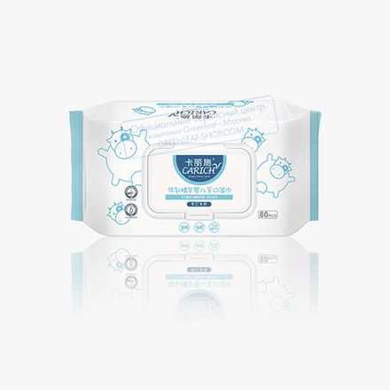 Салфетки влажные детски с экстрактом молока CARICH, 80 шт. (0,20PV +купон)