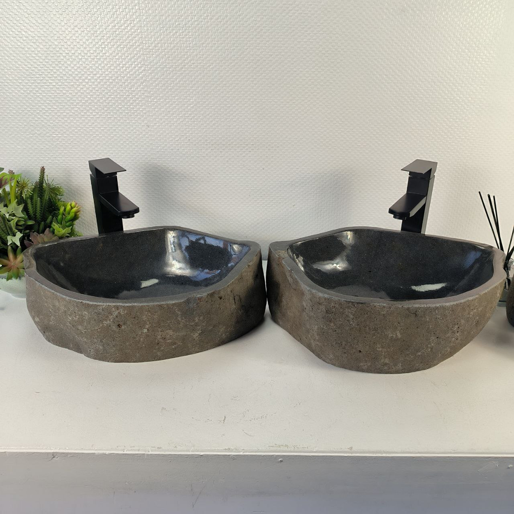 Раковина из речного камня ПАРА! RS-65479 45*33*15 0865