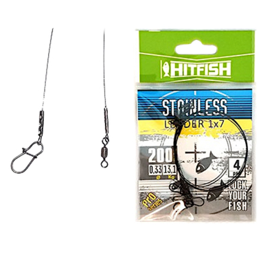 Поводок струна HitFish Stainless leader STSLR-7-250/30 1x7 250мм d0.30 10.7кг 4шт