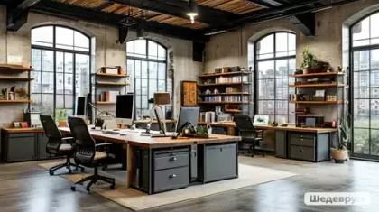 Офис в стиле лофт: как выбрать подходящую мебель