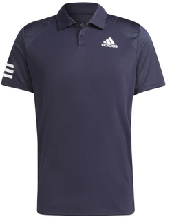 Мужское поло теннисное Adidas Primegreen Aeroready Club 3STR Polo - legend ink/white