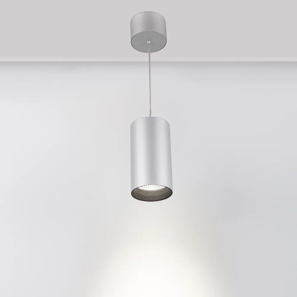 Светильник подвесной SP-POLO-R85-2-15W Day White 40deg (Silver, Black Ring) (Arlight, IP20 Металл, 3 года) 022966