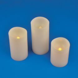 ULD-F050 WARM WHITE CANDLE SET3 Фигура светодиодная Свеча на батарейках 2АА не в-к. в составе набора из 3 штук. 1 светодиод. Теплый белый свет. TM Uniel