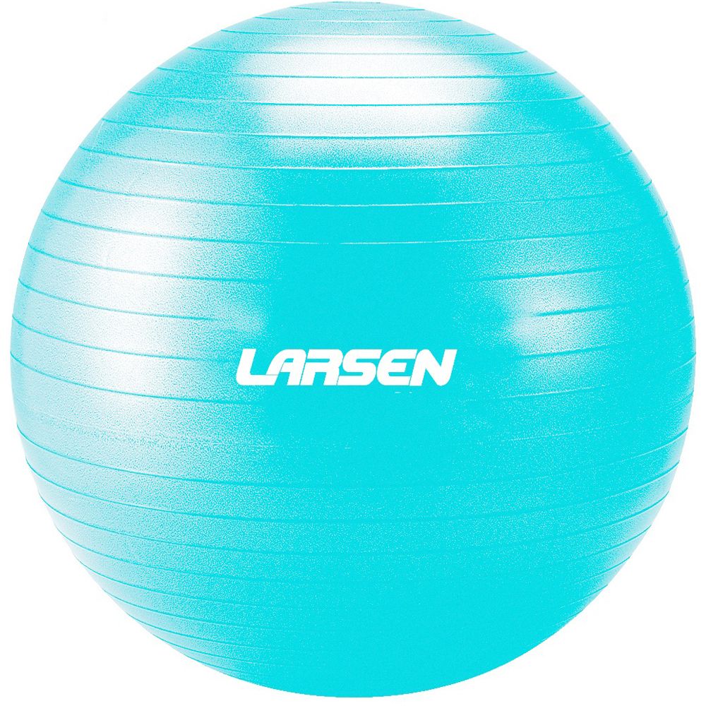 Мяч гимнастический с насосом Larsen HG-1 бирюзовый 55 см