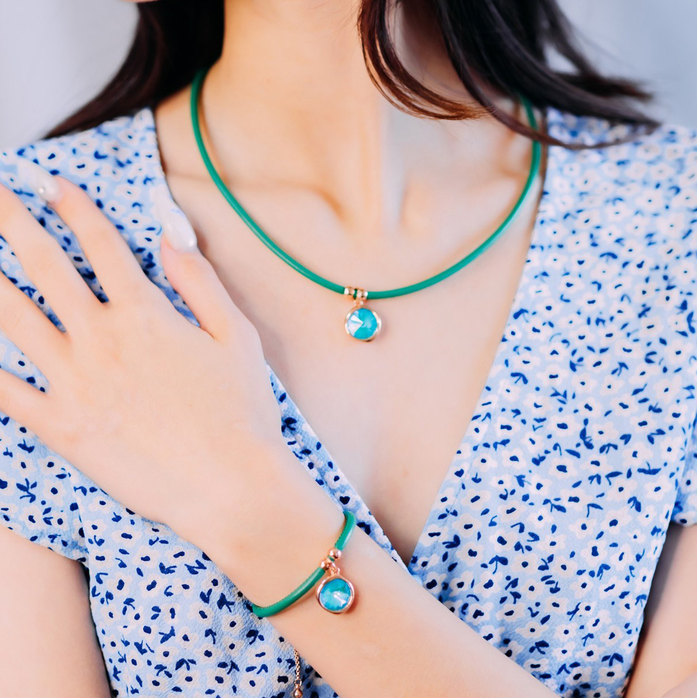Браслет Fiore Luna Emerald C1902.18 G/S