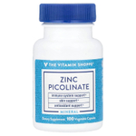 The Vitamin Shoppe, Пиколинат цинка, 100 растительных капсул (22 мг на капсулу)