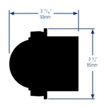 Компас Ritchie Explorer, черный корпус, белый циферблат