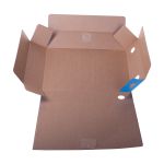 Папка архивная на завязках 75мм, микрогофрокартон, Спейс, синяя