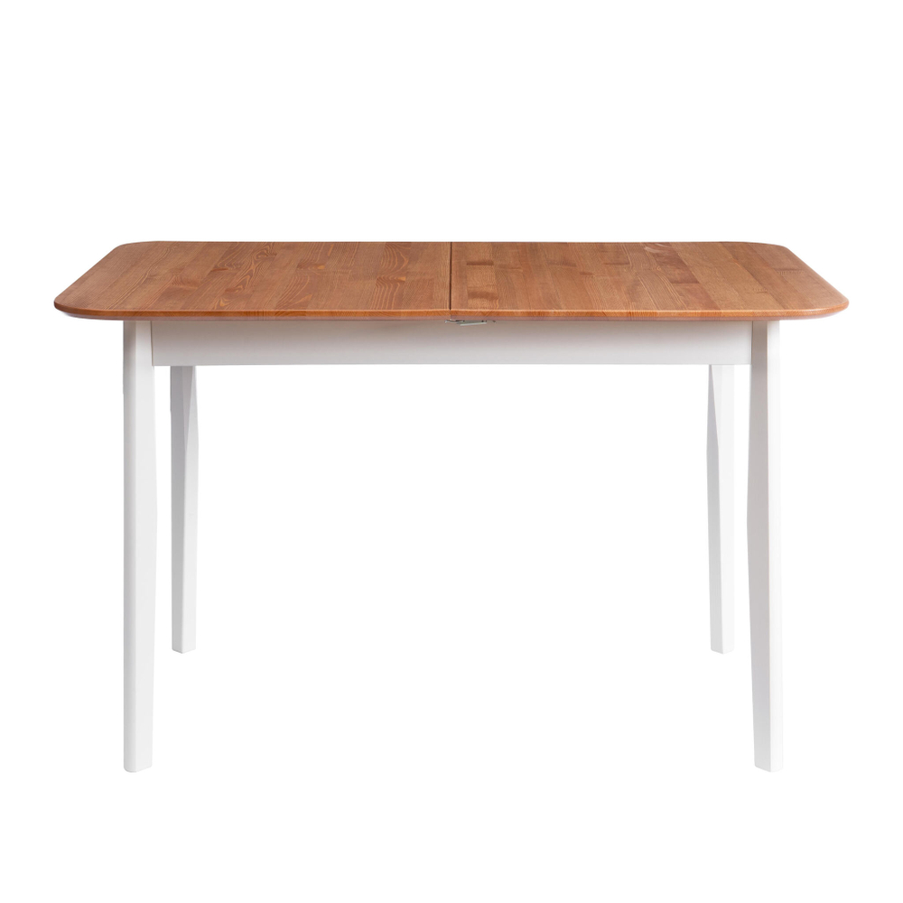 Стол Соната Люкс/ Sonata Lux table, 120х75х75 см массив сосны, антик/белый, 120х75х75 см