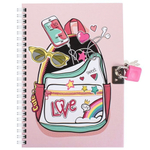 Блокнот 13*18см. 48л. на спирали с замочком и ключиками (Darvish)