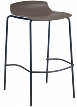 Табурет пластиковый барный Papatya X-Treme BSS Pro, антрацит, тортора