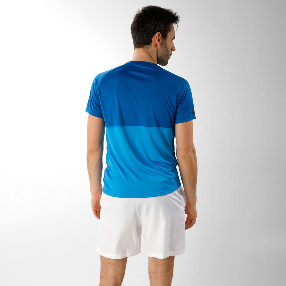Мужское теннисное поло Babolat Play Crew Neck T-Shirt Men - Blue