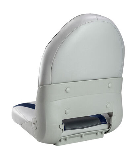 Кресло мягкое складное, обивка винил, цвет серый/синий/угольный, Marine Rocket