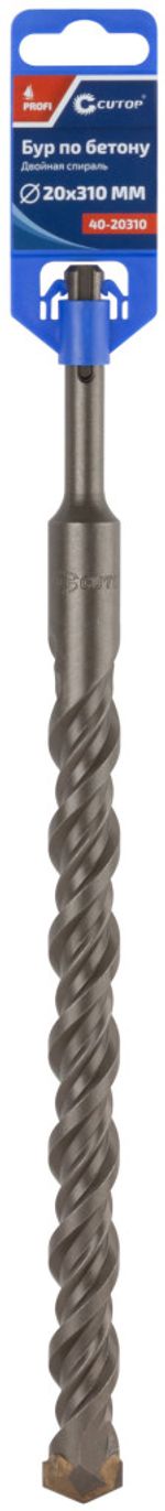 40-20310 Бур по бетону, CUTOP Profi, SDS-Plus, 20 х 310 мм