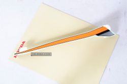 86644-MJW-J20ZA. STRIPE B, L. MIDDLE COWL *TYPE4* (TYPE4 ). (YR249C CANDY ENERGY ORANGE). Honda CBR500R/RA 2016-2018. Plastic CBR500. Orange
