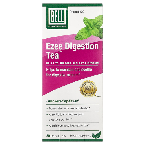 Bell Lifestyle, Ezee Digestion Tea™, 30 чайных пакетиков, 45 г