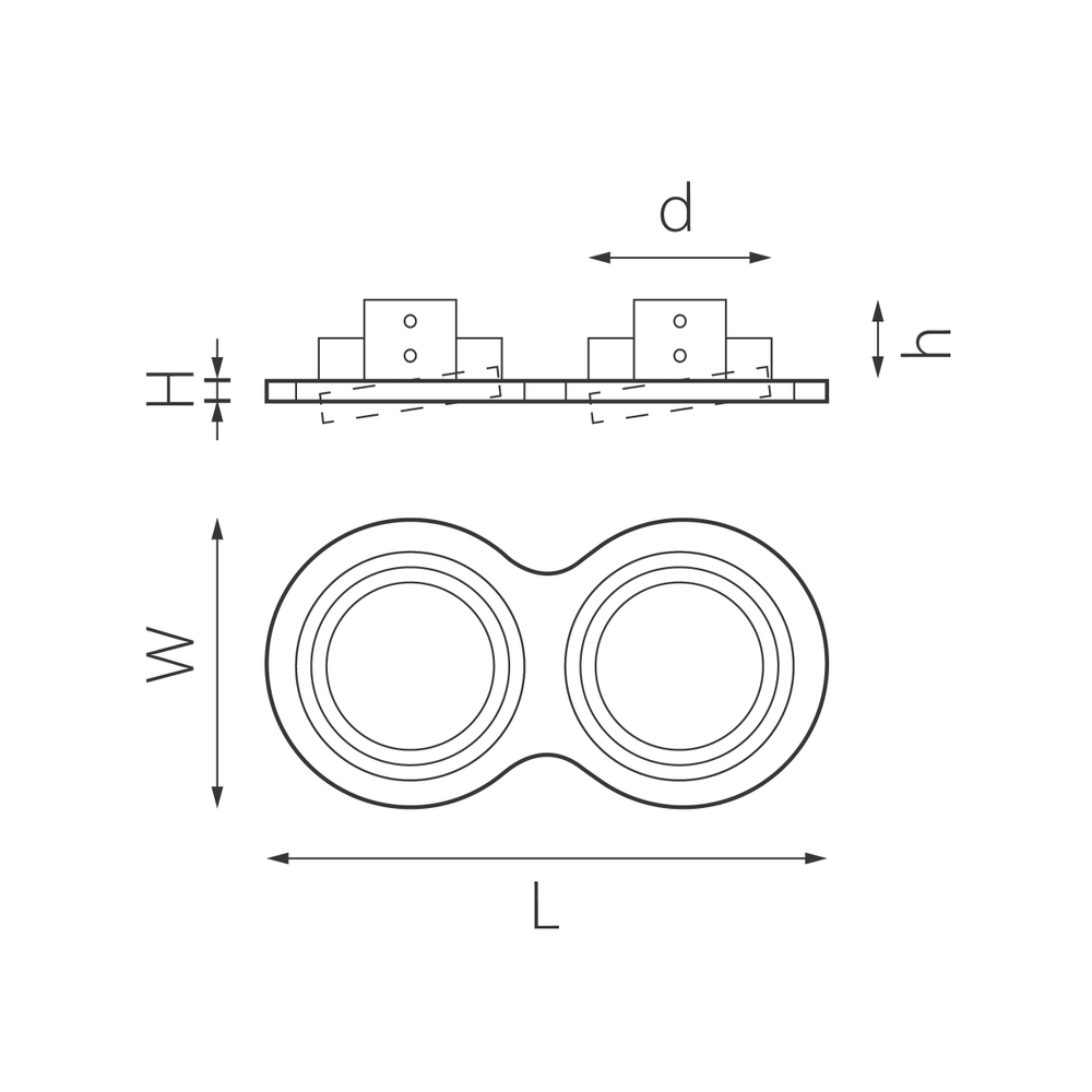 i9290607 Светильник INTERO 111 Double ROUND (217929+217906+217907)