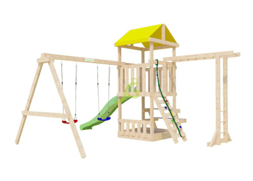 Детская деревянная площадка Крафтик со столиком и рукоходом