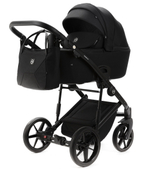 Детская коляска Adamex Mobi New 3 в 1 MN-TK53 ЧЕРНЫЙ