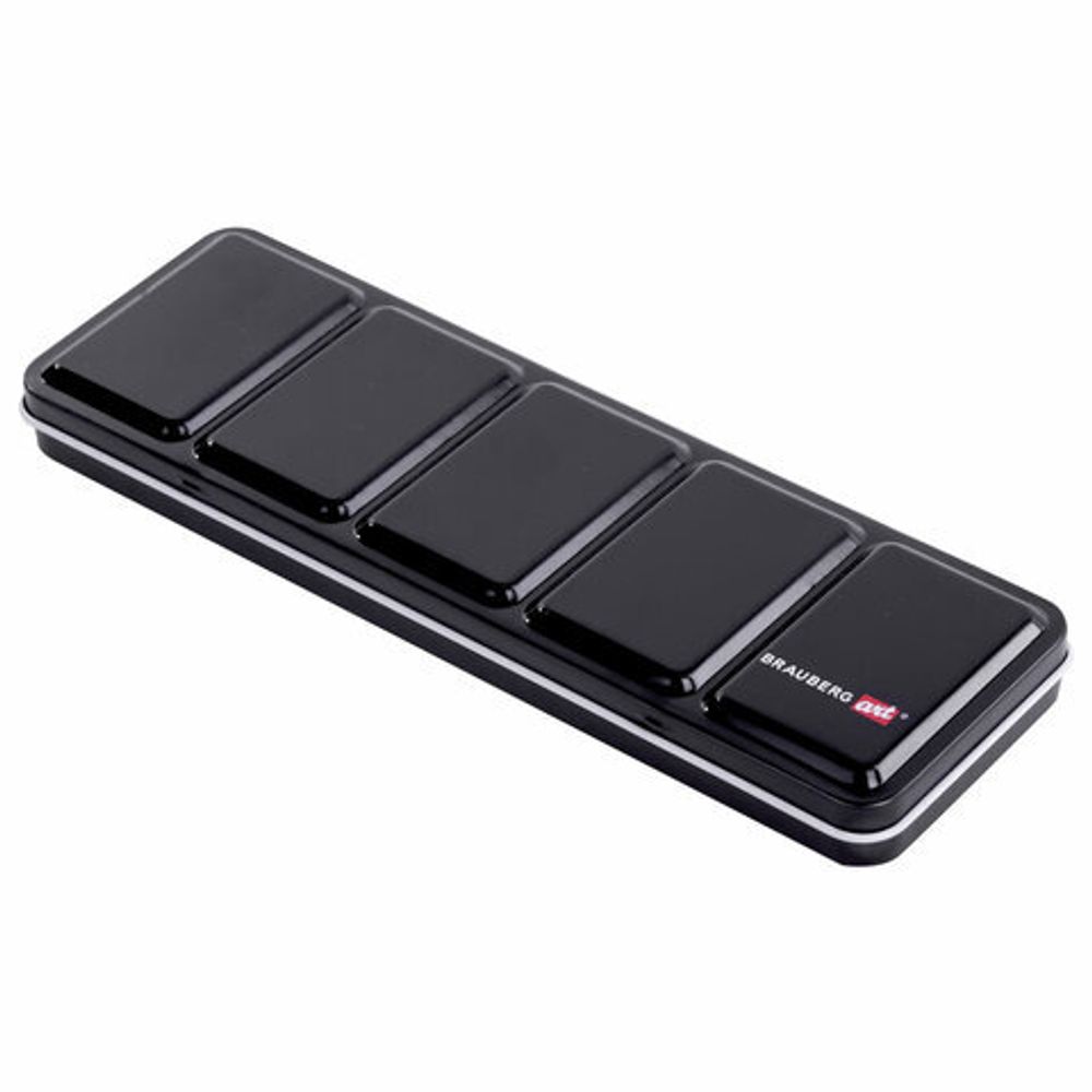 Акварель художественная кюветы НАБОР 24 цвета по 3,5 г, металлический кейс, BRAUBERG ART PREMIERE, 191773